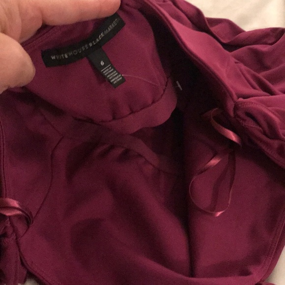 🔥WHBM burgundy/plum off shoulder - Picture 3 of 5